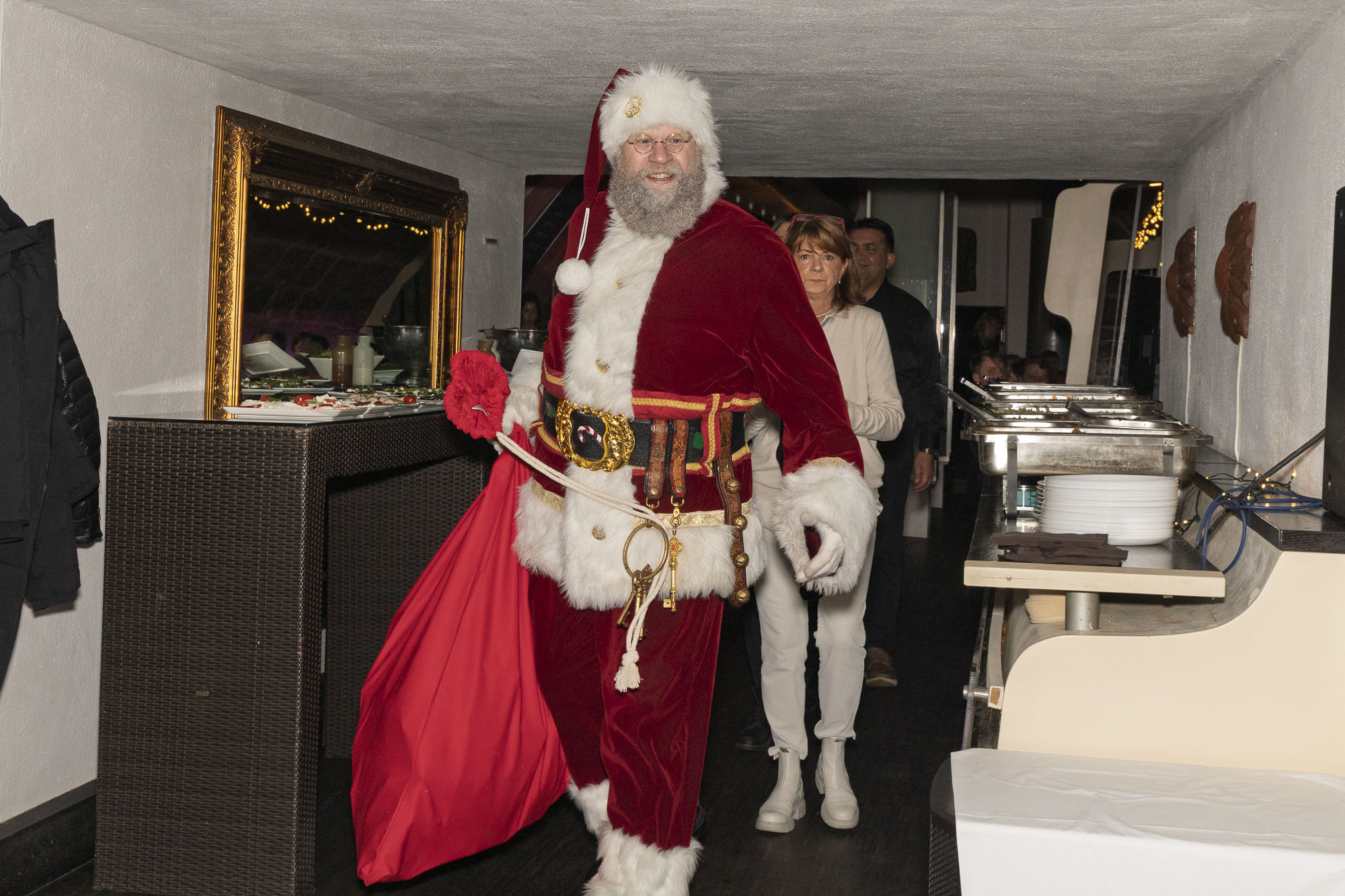 Überraschung Weihnachtsmann