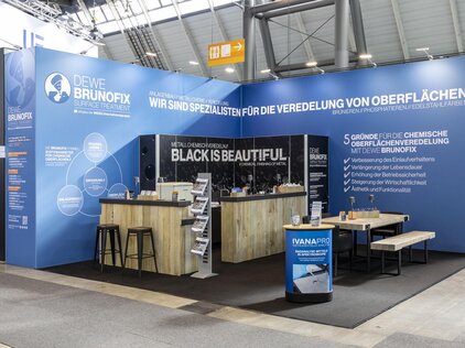 Ansicht des neuen Messestands